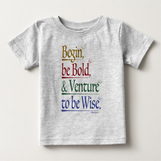 Magische Horace Quote Baby T-shirt (Voorkant)