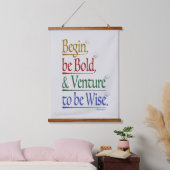 Magische Horace Quote Hout Topped Tapestry Hangend Wandkleed (Slaapkamer)