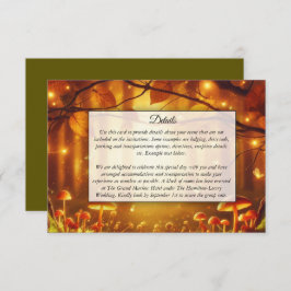 Magische Houten Ambere Sprookjeshuwelijk Informatiekaartje