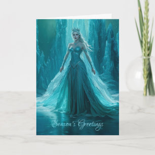 Magische Ice Queen Winter Kerstmis Kaart