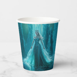 Magische Ice Queen Winter Kerstmis Papieren Bekers