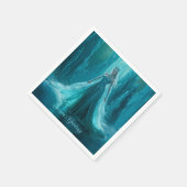 Magische Ice Queen Winter Kerstmis Servet (Hoek)