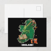 Magische Ierland Kaart Kabouter Regenboog (Voorkant / Achterkant)