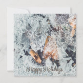 Magische ijskristallen patroon met gevallen blader (Voorkant)