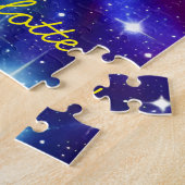 Magische Indigo Bursting Star Sphere in universum Legpuzzel (Zijkant)