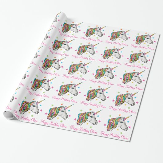 Magische inktpatronen cadeaupapier (Uitgerold)