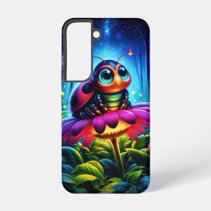 Magische insect in een lichtgevend nachtelijk bos samsung galaxy hoesje