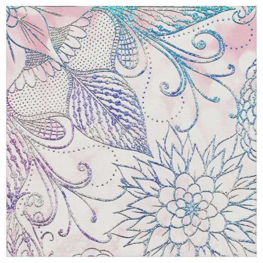 Magische Iridescent Glitter Feathers Drocatcher Stof (Close Up)