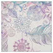Magische Iridescent Glitter Feathers Drocatcher Stof (Swatch)