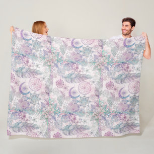 Magische Iridiserende Glitter Veren Droomvanger Fleece Deken