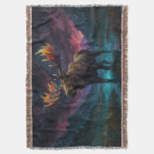 Magische Jasper Moose en Rocky Mountains Deken (Voorkant Verticaal)