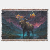 Magische Jasper Moose en Rocky Mountains Deken (Voorkant)