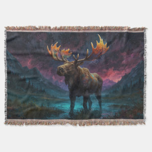 Magische Jasper Moose en Rocky Mountains Deken