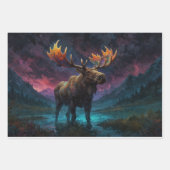Magische Jasper Moose en Rocky Mountains Inpakpapier Vel (Voorkant 2)