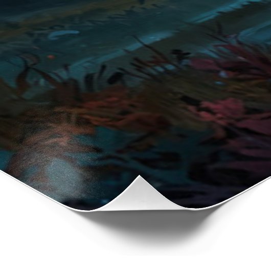 Magische Jasper Moose en Rocky Mountains Perfect Poster (Hoek)