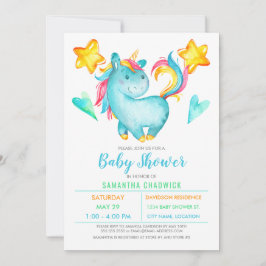 Magische Jongens Eenhoorn Baby Shower Kaart