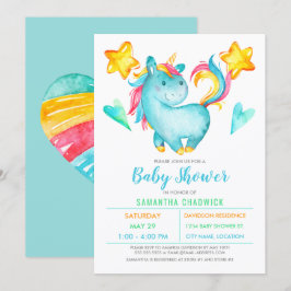 Magische Jongens Eenhoorn Baby Shower Kaart