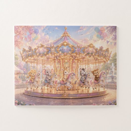Magische Jungle Carrousel Dromen Legpuzzel (Horizontaal)