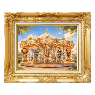 Magische Jungle Carrousel Dromen Nr 4 Perfect Poster