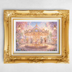 Magische Jungle Carrousel Dromen Perfect Poster