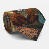 Magische juwelen en moonlit Celtic Fox Stropdas (Opgerold)