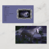 Magische kaarten van Unicorn Profiel van Dragoncat Visitekaartje (Voorkant / Achterkant)