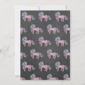 Magische kalkplanetunikorn Sweets Birthday Kaart (Achterkant)