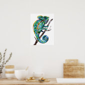 Magische Kameleon Poster (Keuken)