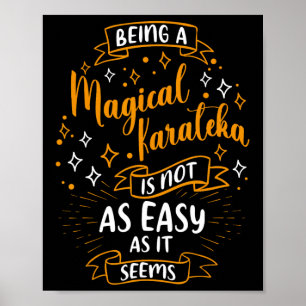 Magische Karateka - Kerst Karateka Karate Vrouwen Poster