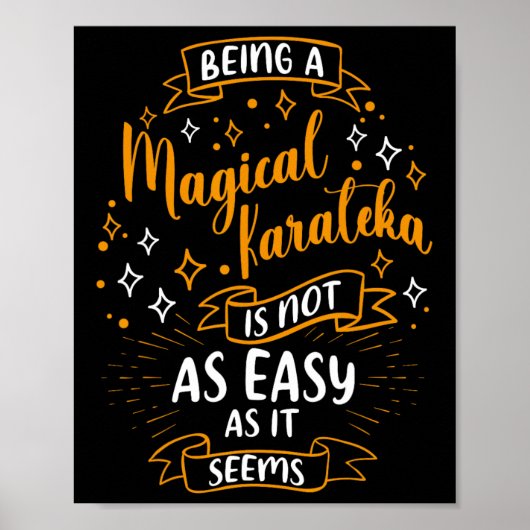 Magische Karateka - Kerst Karateka Karate Vrouwen Poster (Voorkant)