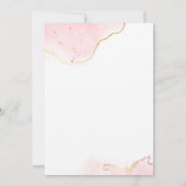 Magische Kasteel Eenhoorn Roze Prinses 1e Verjaard Bedankkaart (Achterkant)