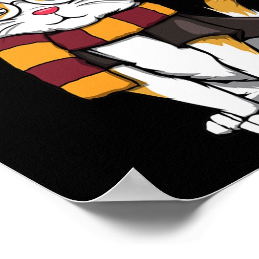 Magische kat met gels die kat poster (Hoek)