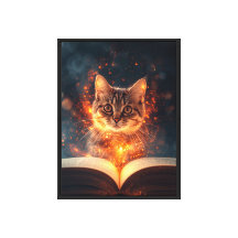 Magische kat muurkunst