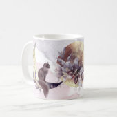 Magische katten die de maan dragen koffiemok (Voorkant links)