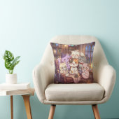 Magische Kattenbibliotheek Kussen (Stoel)