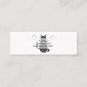 Magische kattensilhouet - Kies achtergrondkleur Mini Visitekaartje (Voorkant)