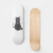 Magische kattensilhouet - Kies achtergrondkleur Persoonlijk Skateboard (Voorkant)