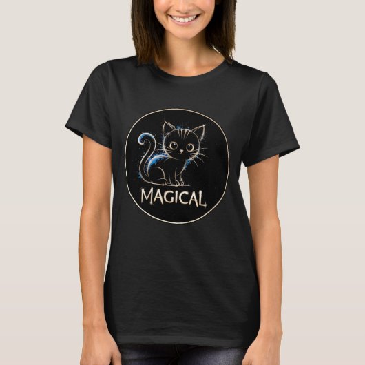 Magische Katze  T-shirt (Voorkant)