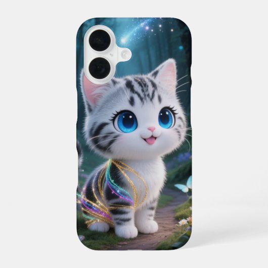 Magische Kawaii Cat Telefoonhoes iPhone 16 Hoesje (Achterkant)