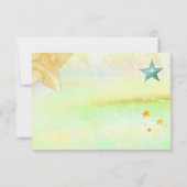 Magische kawaii caticorn kat eenhoorn kids verjaar bedankkaart (Achterkant)