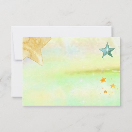 Magische kawaii caticorn kat eenhoorn kids verjaar bedankkaart (Achterkant)