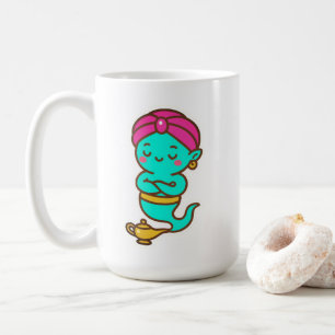 Magische Kawaii Djinn - Neon Spirit Koffiemok