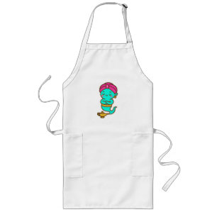 Magische Kawaii Djinn - Neon Spirit Lang Schort