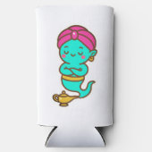 Magische Kawaii Djinn - Neon Spirit Seltzer Blikjeskoeler (Voorkant)