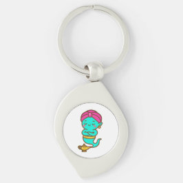 Magische Kawaii Djinn - Neon Spirit Sleutelhanger