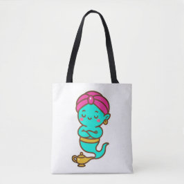 Magische Kawaii Djinn - Neon Spirit Tote Bag
