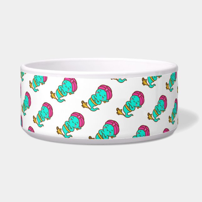 Magische Kawaii Djinn - Neon Spirit Voerbakje (Voorkant)