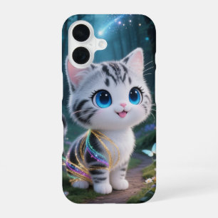 Magische Kawaii Kat Telefoonhoes iPhone 16 Hoesje