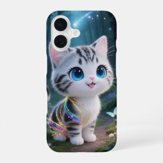 Magische Kawaii Kat Telefoonhoes iPhone 16 Hoesje