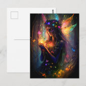 Magische keiharde bosvetten met fantasy Butterflie Briefkaart (Voorkant / Achterkant)